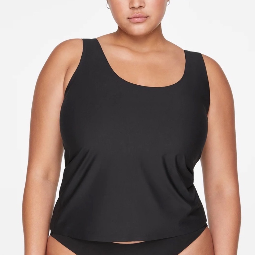 ThirdLove Comfort Stretch Cami Black Scoop Neck Tank Top Womens 3X Plus Size